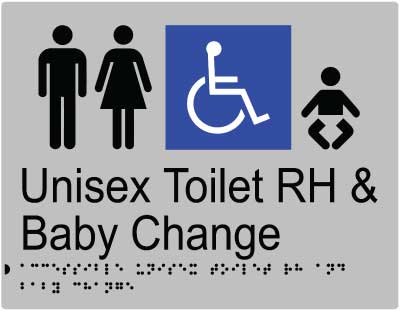 Unisex Accessible Toilet RH and Baby Change