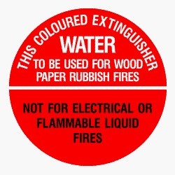 Water Extinguisher Sign