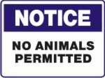 No Animals Are Permitted