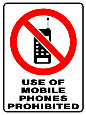 Use of mobile Phones Prohibited